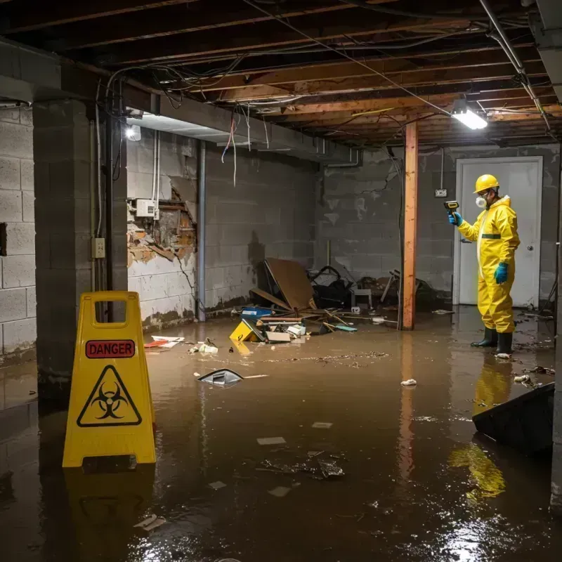 Flooded Basement Electrical Hazard in Ballard County, KY Property